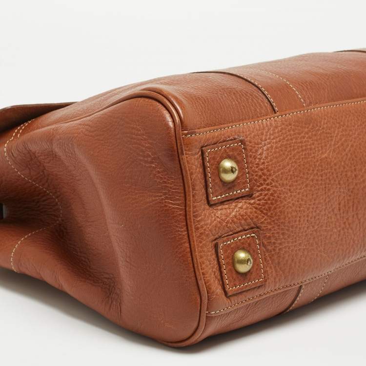 Pre Owned Mulberry Brown Leather Bayswater Satchel