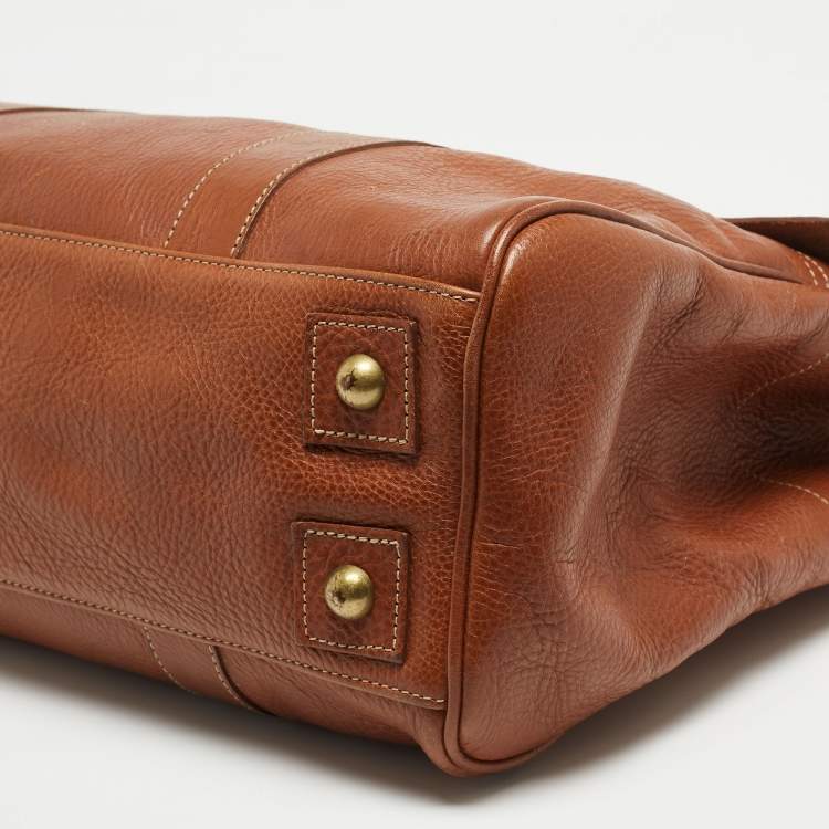 Pre Owned Mulberry Brown Leather Bayswater Satchel
