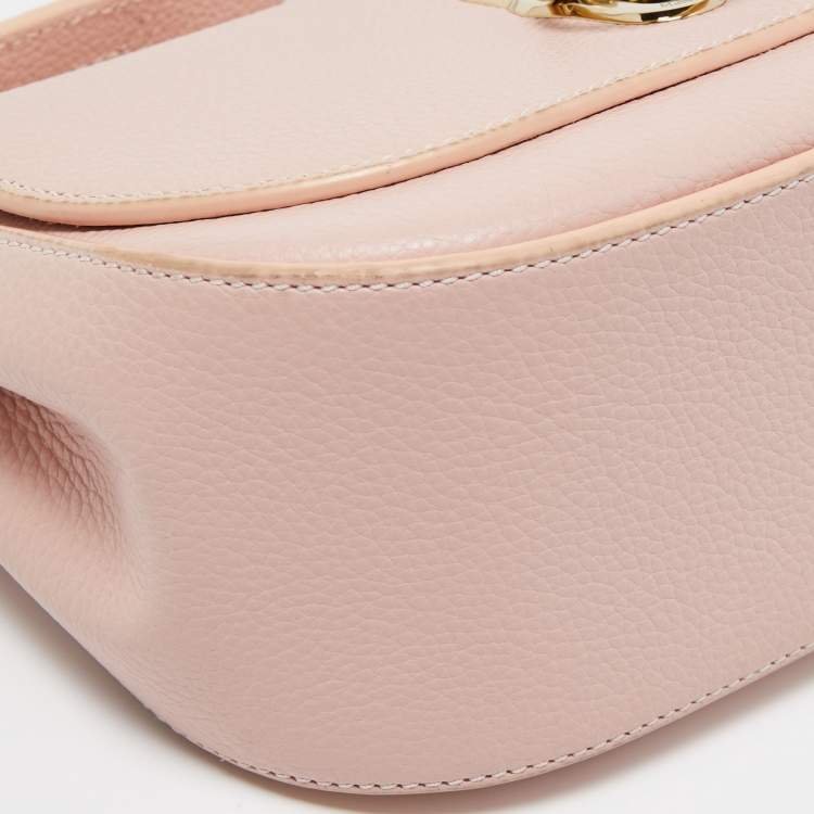 Pre Owned Mulberry Pink Leather Amberley Shoulder Bag