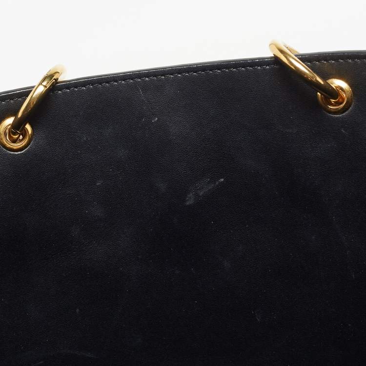Pre Owned Mulberry Black Grained Leather Maple Tote