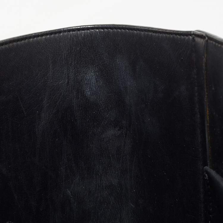 Pre Owned Mulberry Black Grained Leather Maple Tote