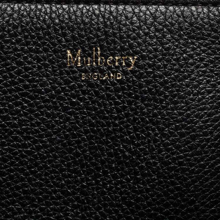 Pre Owned Mulberry Black Grained Leather Maple Tote