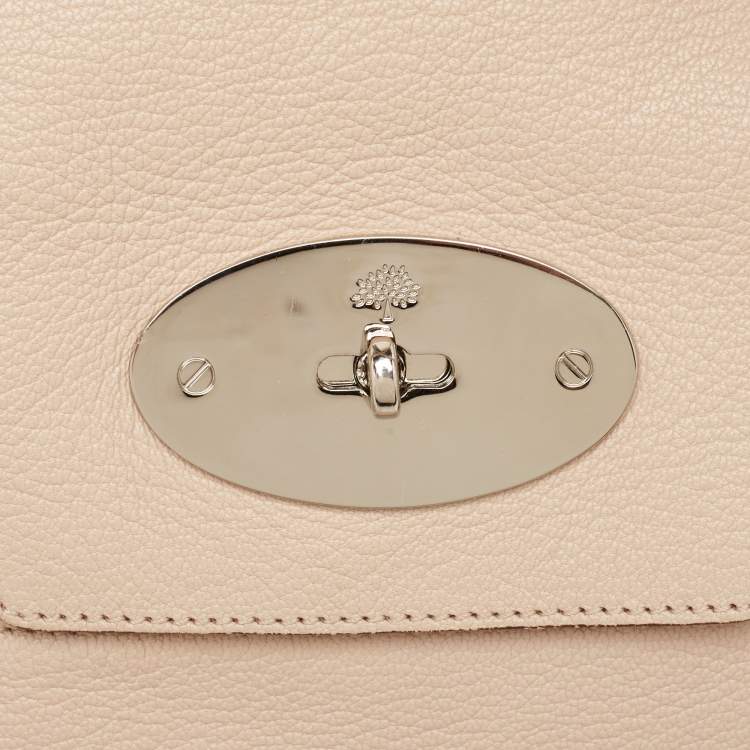 Pre Owned Mulberry Beige Leather Bayswater Satchel