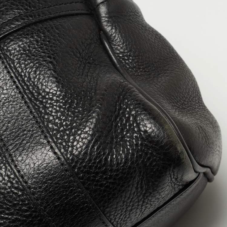 Pre Owned Mulberry Black Grain Leather Small Bayswater Satchel