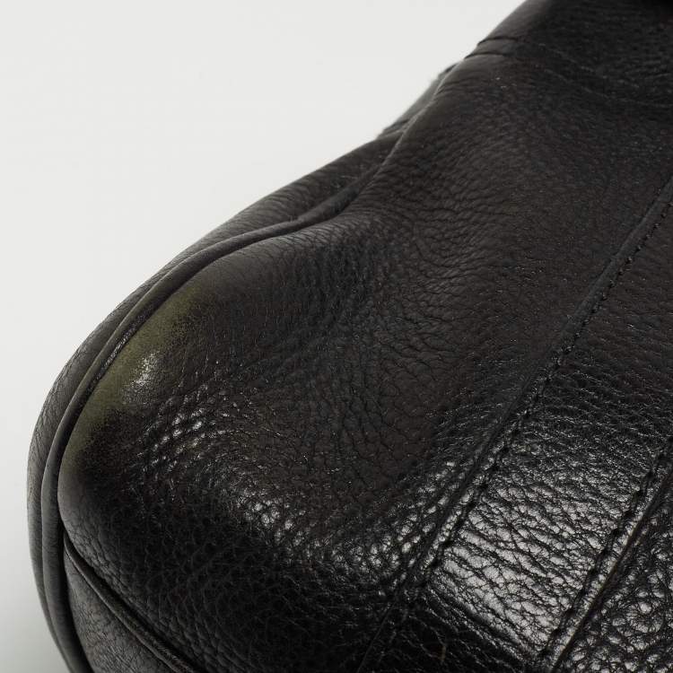 Pre Owned Mulberry Black Grain Leather Small Bayswater Satchel