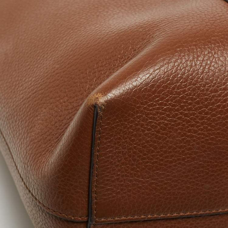 Pre Owned Mulberry Brown Leather Bayswater Shopper Tote