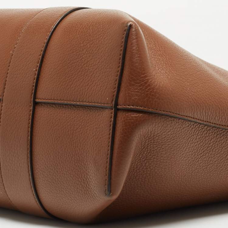 Pre Owned Mulberry Brown Leather Bayswater Shopper Tote