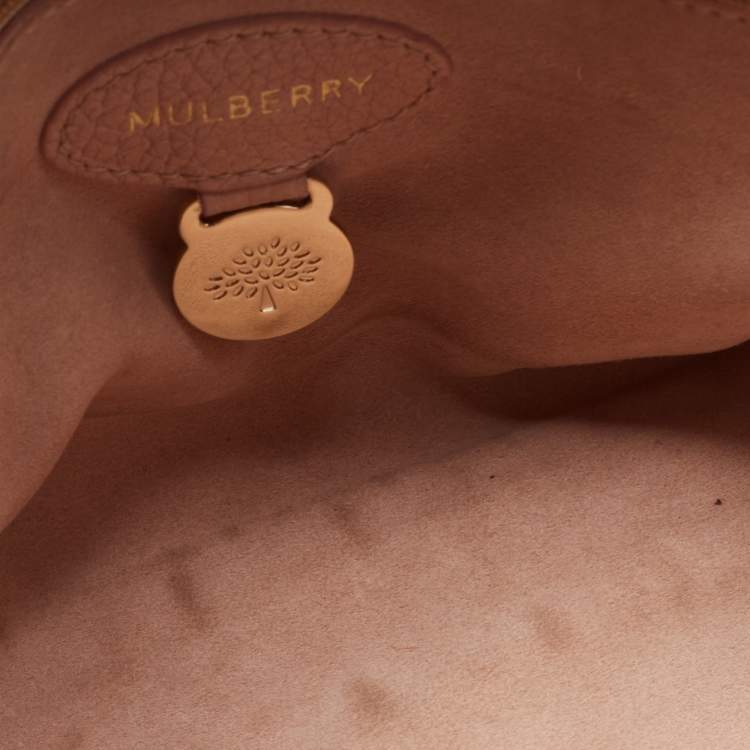 Pre Owned Mulberry Light Pink Leather Small Lily Shoulder Bag