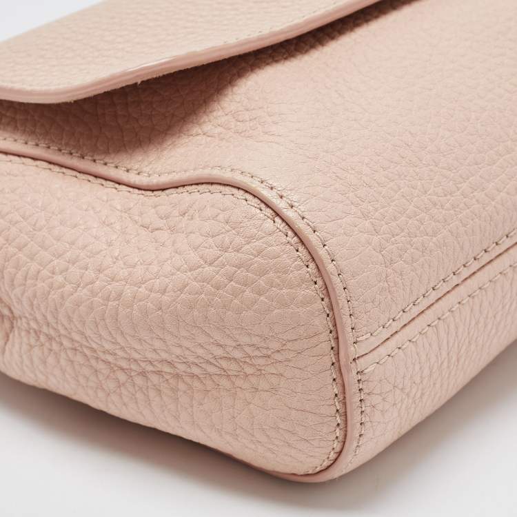 Pre Owned Mulberry Light Pink Leather Small Lily Shoulder Bag