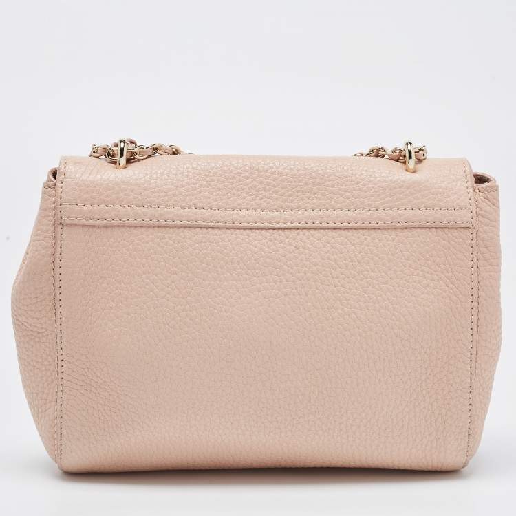 Pre Owned Mulberry Light Pink Leather Small Lily Shoulder Bag