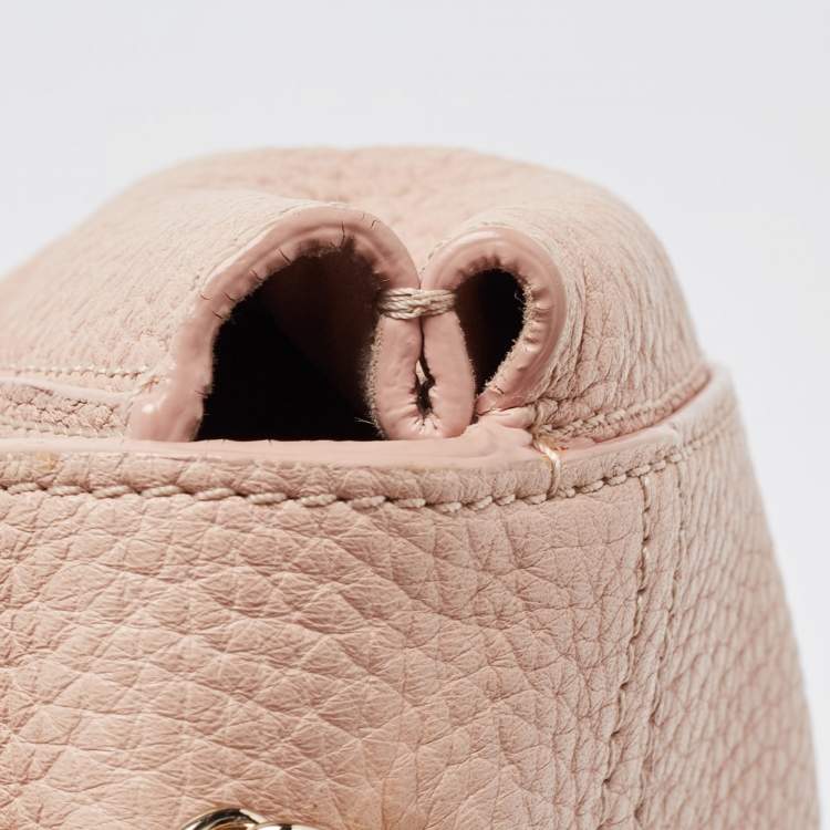 Pre Owned Mulberry Light Pink Leather Small Lily Shoulder Bag