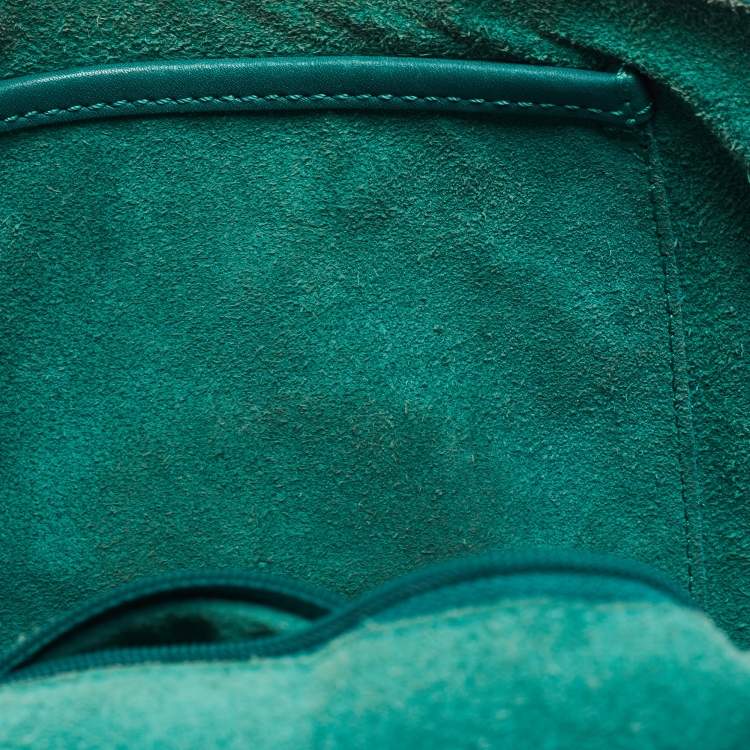 Pre Owned Mulberry Green Leather Medium Lily Shoulder Bag