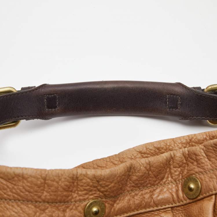Pre Owned Mulberry Brown Pebbled Leather Mitzy Hobo