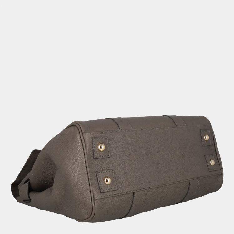 Pre Owned Mulberry Bayswater -  Women's Leather Handbag - Grey - One Size