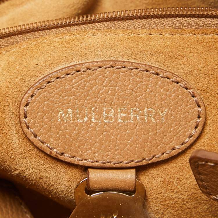 Pre Owned Mulberry Brown Leather Small Bayswater Satchel