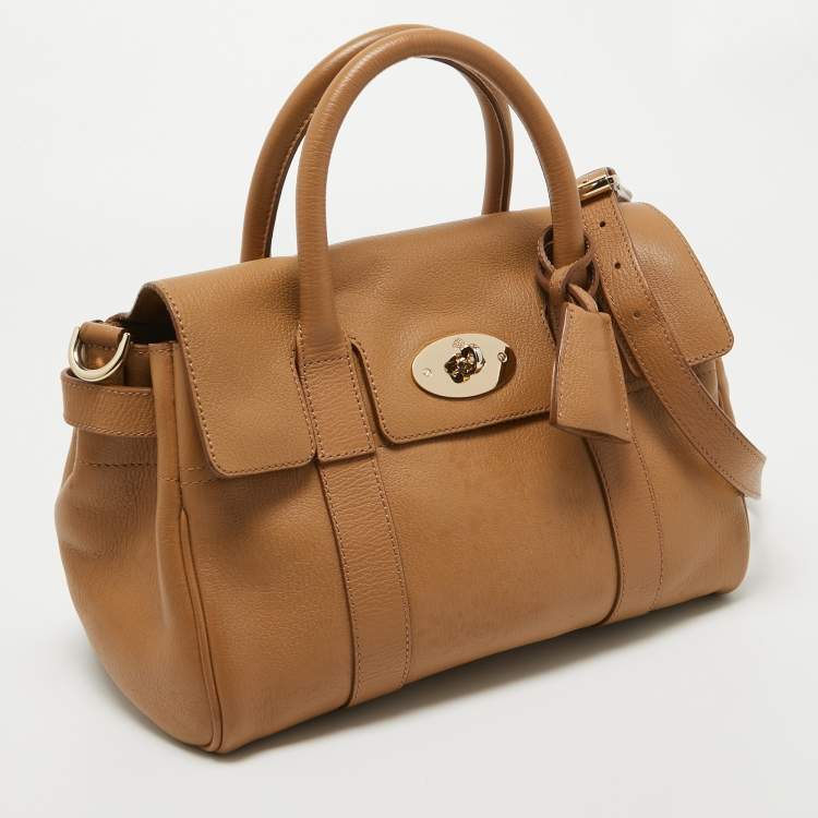 Pre Owned Mulberry Brown Leather Small Bayswater Satchel