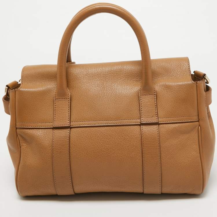 Pre Owned Mulberry Brown Leather Small Bayswater Satchel