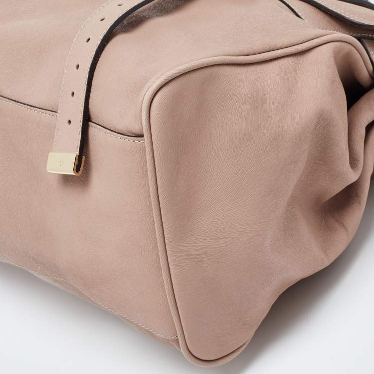 Pre Owned Mulberry Pink Leather Oversized Alexa Satchel