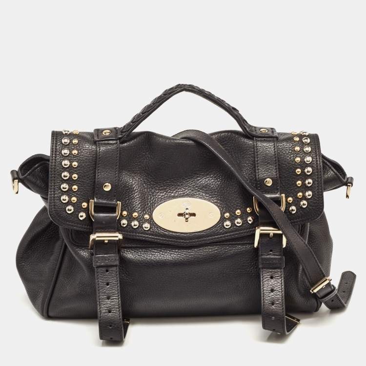 Mulberry black discount satchel