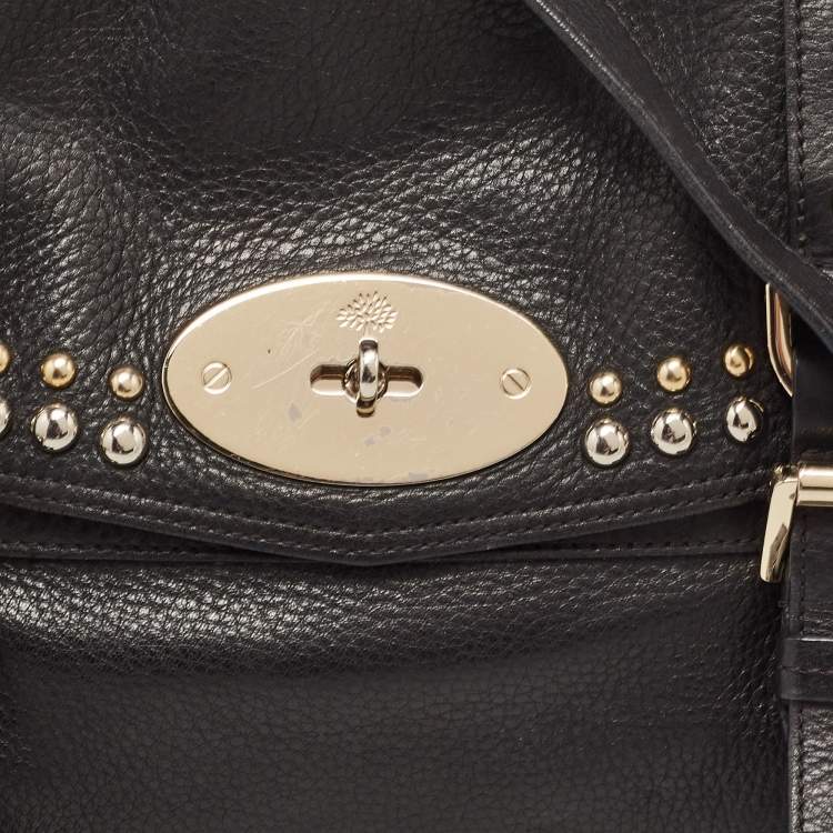 Pre Owned Mulberry Black Leather Alexa Satchel