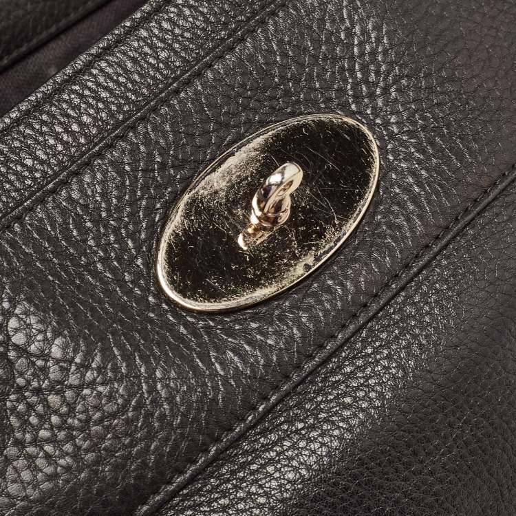 Pre Owned Mulberry Black Leather Alexa Satchel