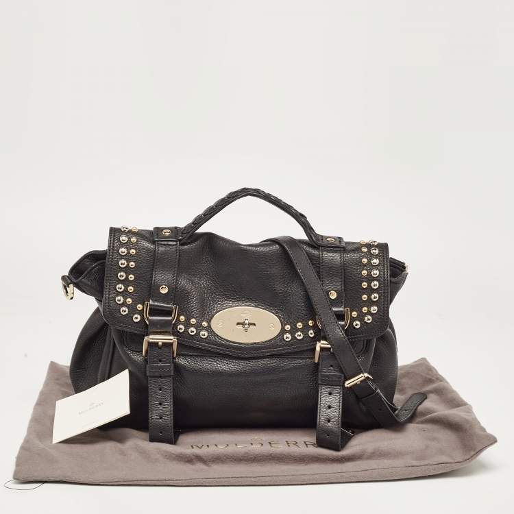 Pre Owned Mulberry Black Leather Alexa Satchel