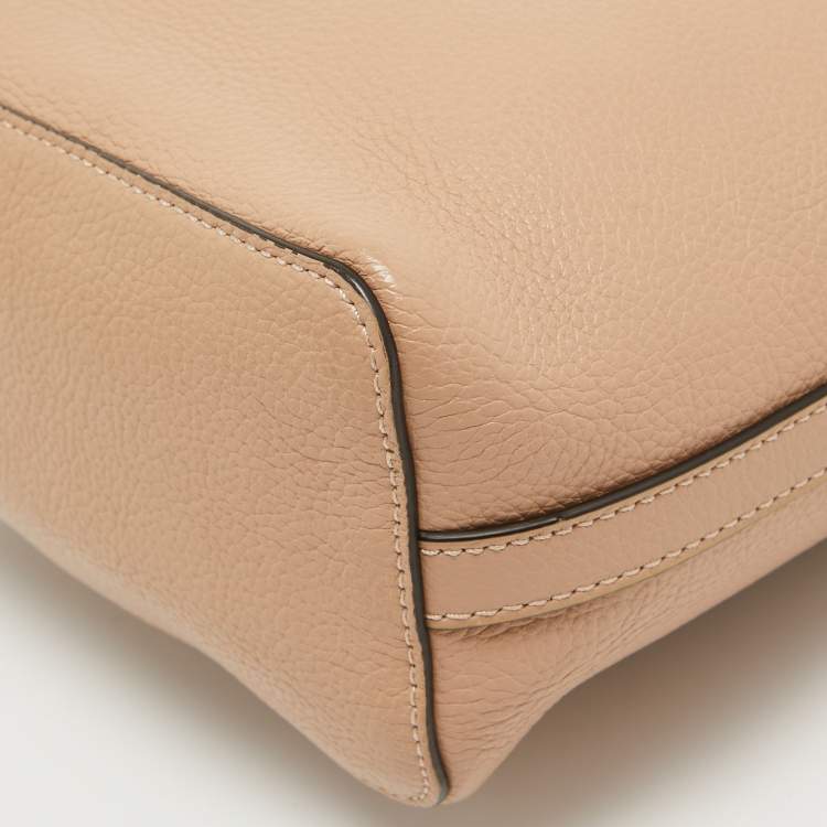 Pre Owned Mulberry Beige Leather Mini Bayswater Backpack