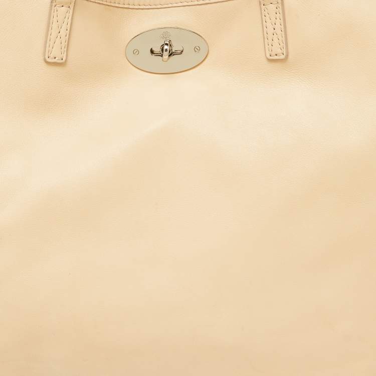 Pre Owned Mulberry Beige Leather Medium Dorset Tote