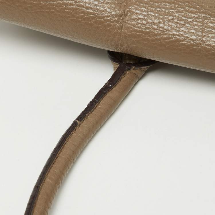 Pre Owned Mulberry Beige Leather Bayswater Satchel