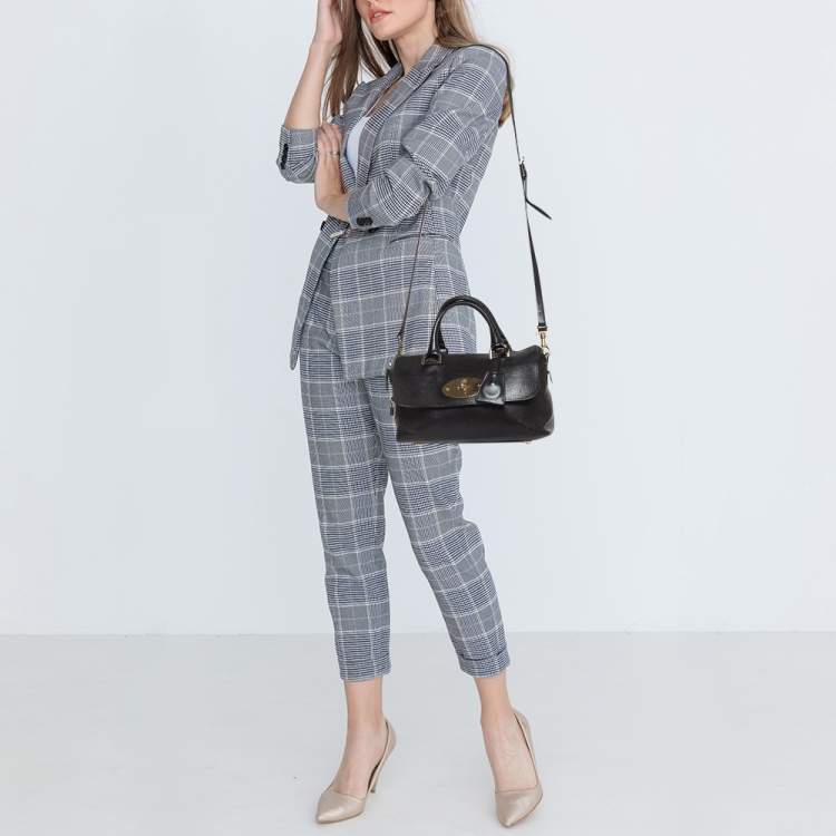 Pre Owned Mulberry Black Leather Del Rey Bag
