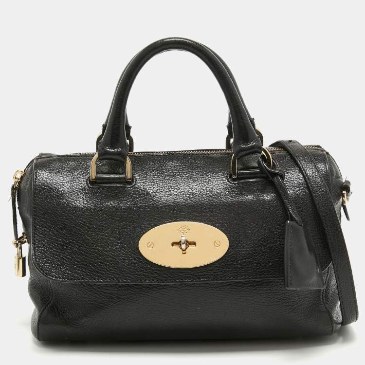 Pre Owned Mulberry Black Leather Del Rey Bag