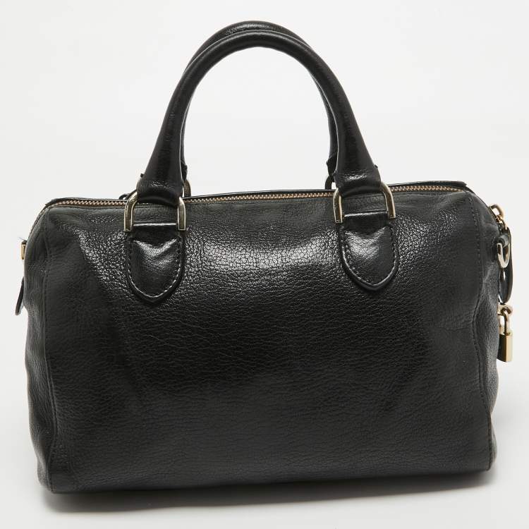 Pre Owned Mulberry Black Leather Del Rey Bag