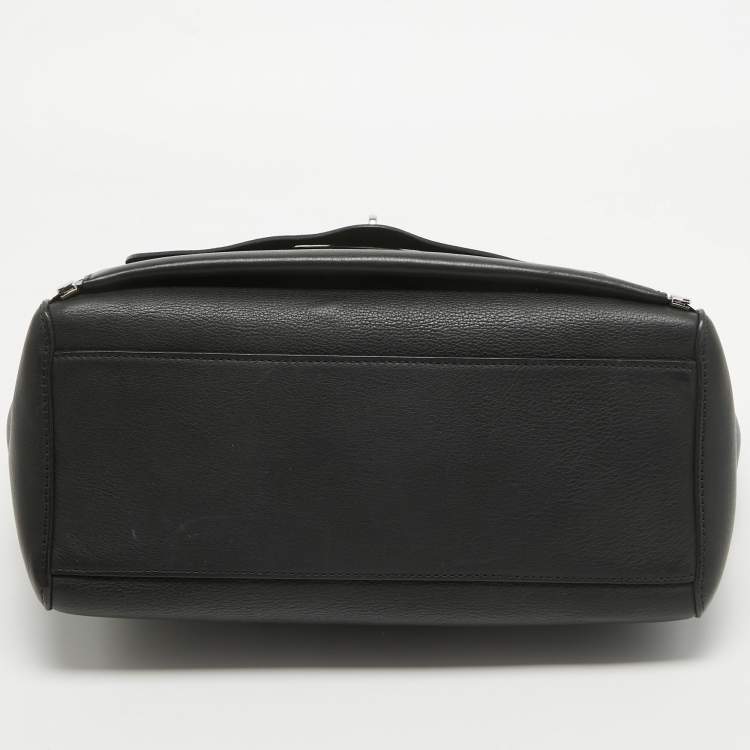 Pre Owned Mulberry Black Leather Small Willow Tote