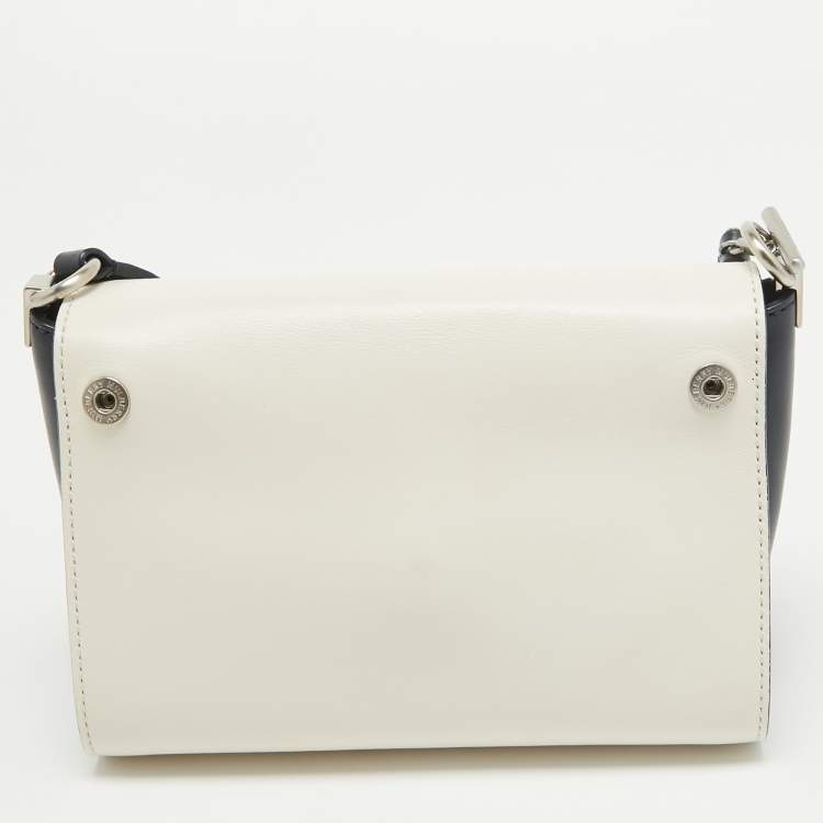 Pre Owned Mulberry Multicolor Leather Woven Delphie Duo Flap Shoulder Bag