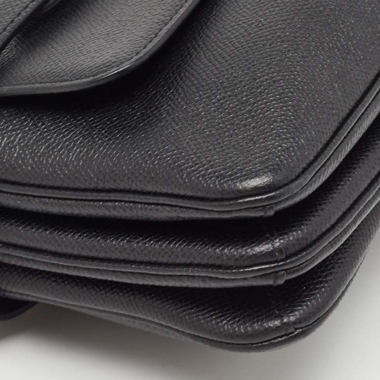 Pre Owned Mulberry Black Leather Small Belted Bayswater Shoulder Bag