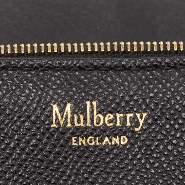 Pre Owned Mulberry Black Leather Small Belted Bayswater Shoulder Bag