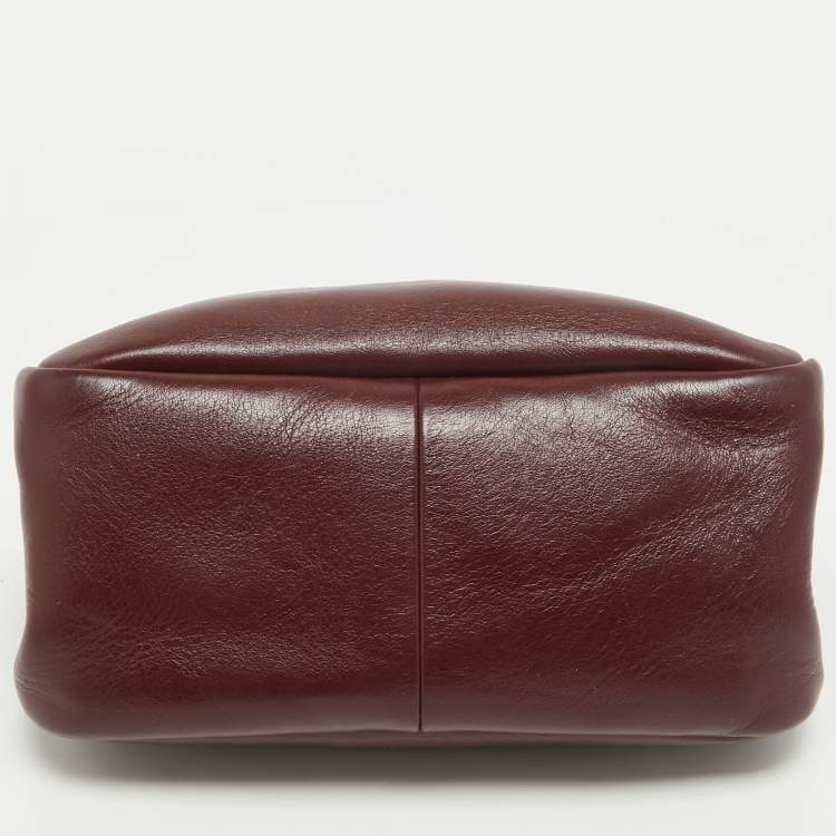 Pre Owned Mulberry Burgundy Leather Winsley Shoulder Bag