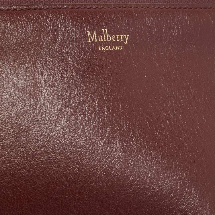 Pre Owned Mulberry Burgundy Leather Winsley Shoulder Bag