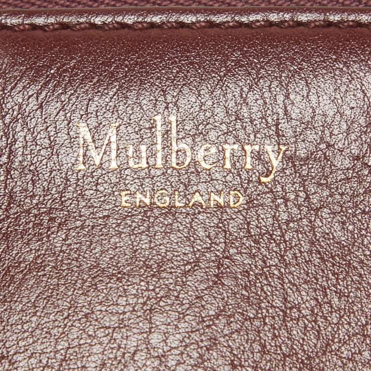 Pre Owned Mulberry Burgundy Leather Winsley Shoulder Bag