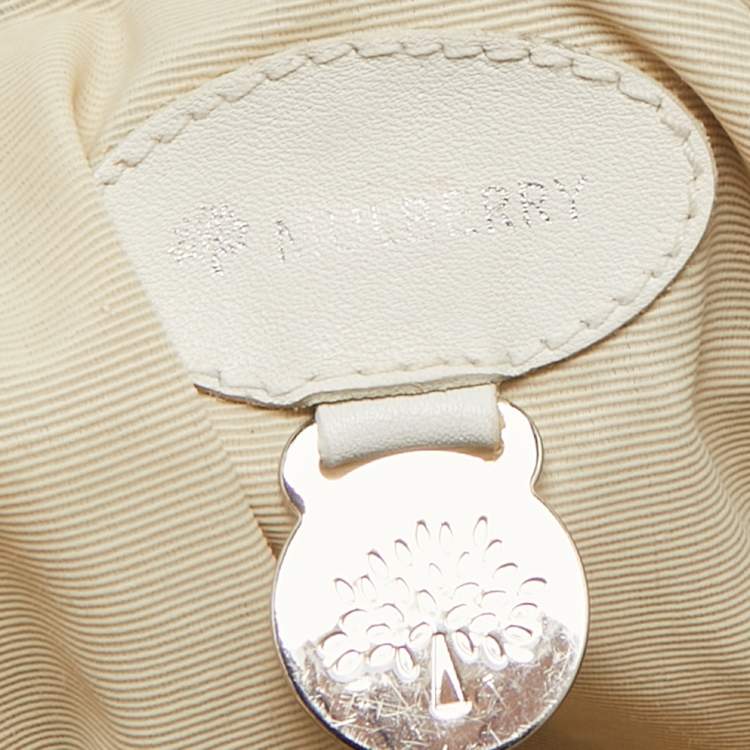 Pre Owned Mulberry Off White Leather Jenah Tote