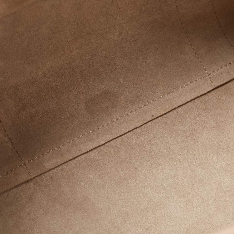 Pre Owned Mulberry Beige Patent Leather Bayswater Satchel