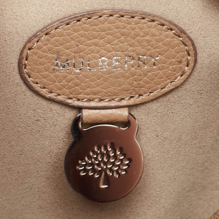 Pre Owned Mulberry Beige Leather Bayswater Satchel