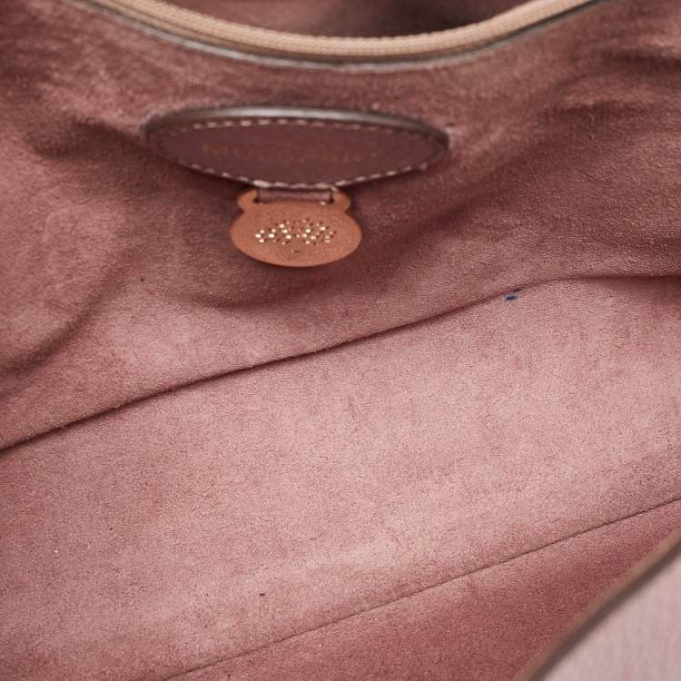 Pre Owned Mulberry Old Rose Leather Medium Lily Shoulder Bag