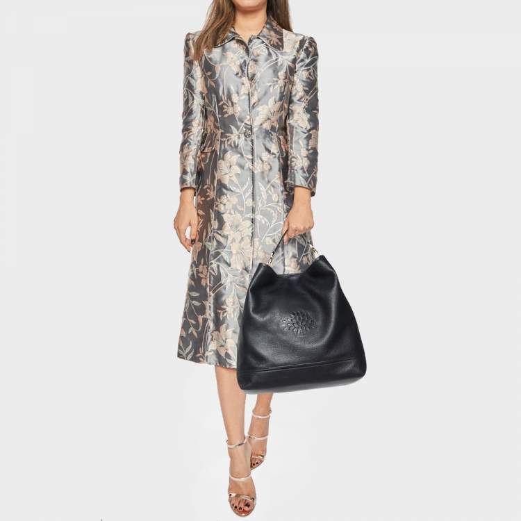 Pre Owned Mulberry Black Leather Effie Flap Hobo