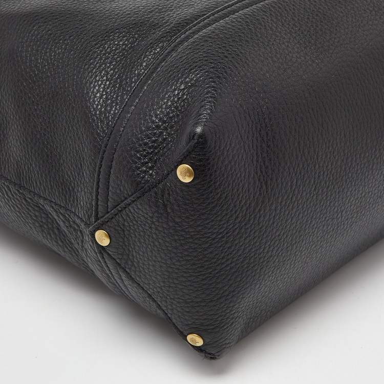 Pre Owned Mulberry Black Leather Effie Flap Hobo