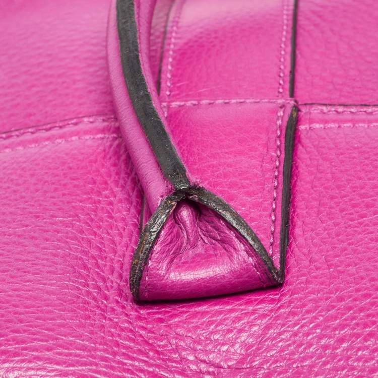 Pre Owned Mulberry Fuchsia Leather Bayswater Satchel