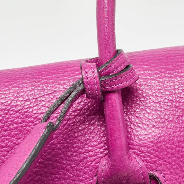 Pre Owned Mulberry Fuchsia Leather Bayswater Satchel