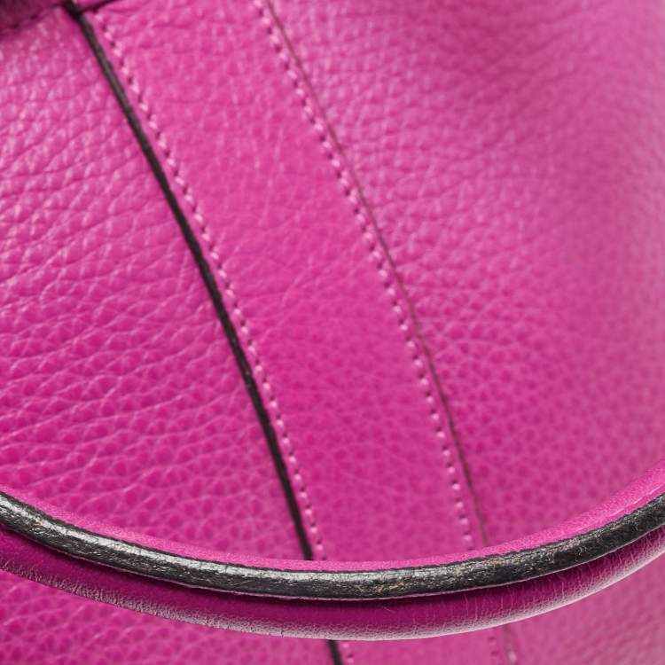 Pre Owned Mulberry Fuchsia Leather Bayswater Satchel