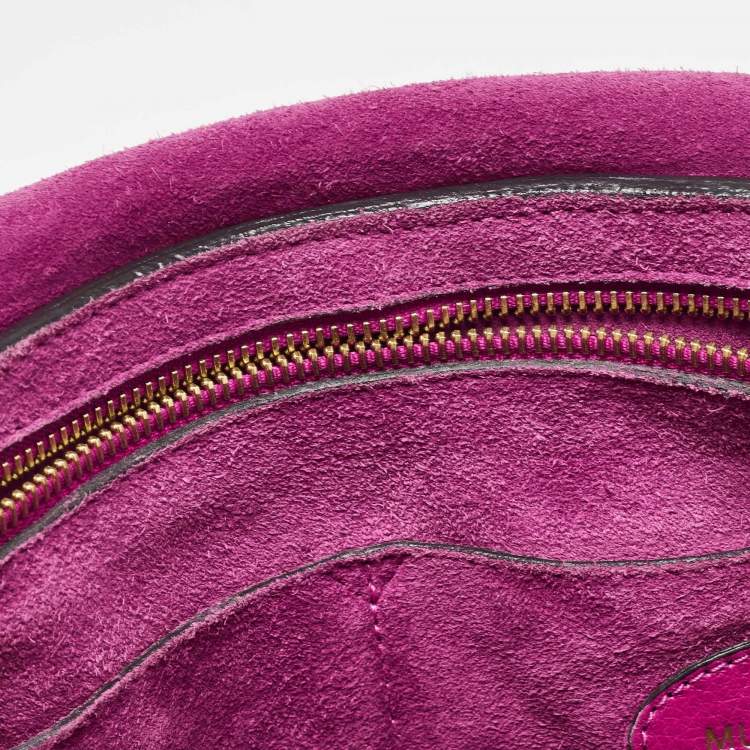 Pre Owned Mulberry Fuchsia Leather Bayswater Satchel