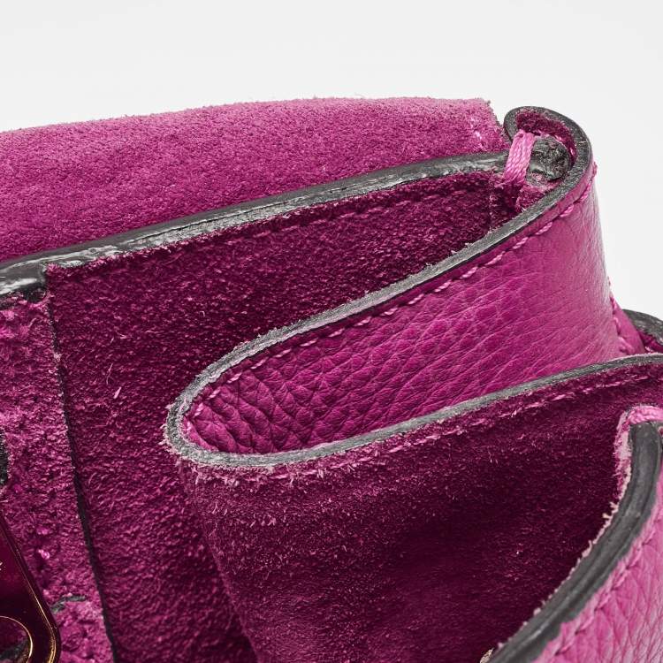 Pre Owned Mulberry Fuchsia Leather Bayswater Satchel
